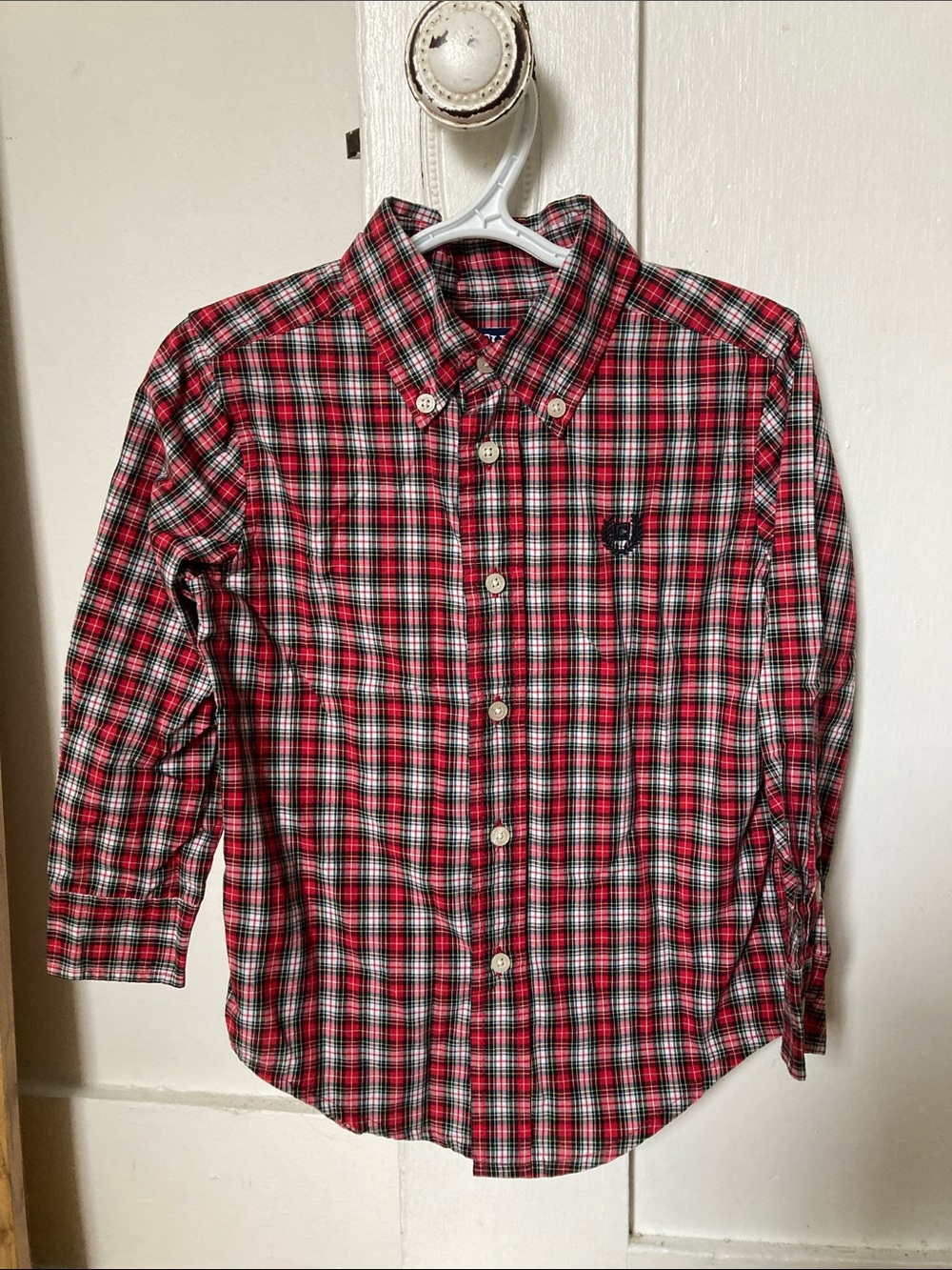Chaps Red Plaid Button-Down Shirt for Kids